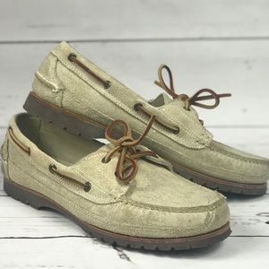 Mens Boat Shoes G.H. Bass Leather Size 9.5 EUC